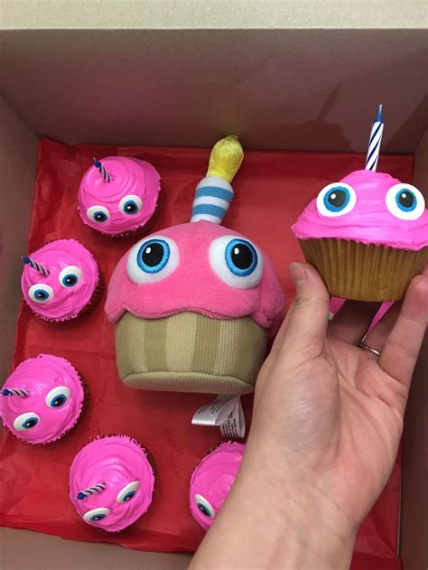 Five Nights at Freddy’s Cupcake Carl Birthday Cupcakes. I used candy eyes and then went around ...