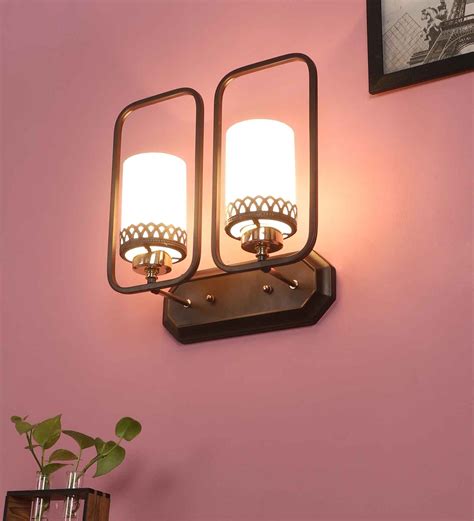 Buy Brown Mild Steel Contemporary Wall Sconces By Learc Designer ...