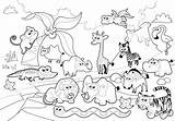 Detailed Coloring Page – Zoo Animals  KidsPressMagazinecom sketch template