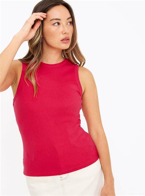 Buy Bright Pink Halter Vest 26 | Camisoles and vests | Argos