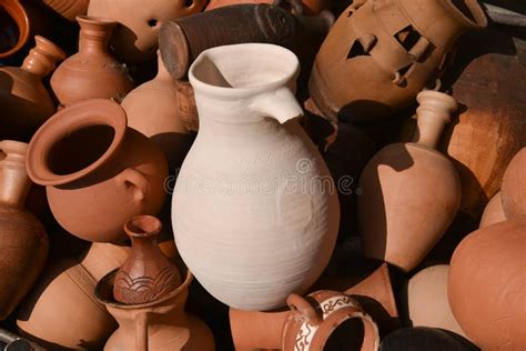 The Unique Texture of Old Clay Products - Ceramic Pots Stock Photo ...