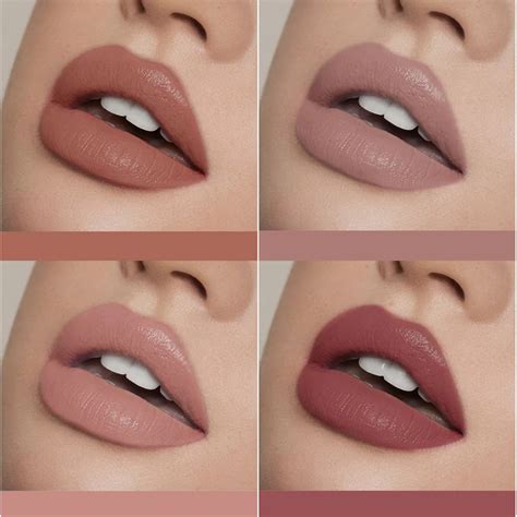 Nude Matte Lip Gloss Makeup Waterproof Velvet Liquid Lipstick Lips Cosmetics Long lasting Lip ...