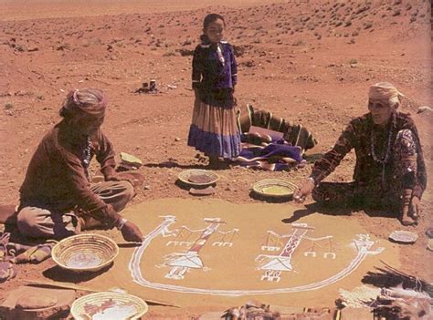 The Mysteries of Navajo Medicine | Sand painting, American indian art, Native american art