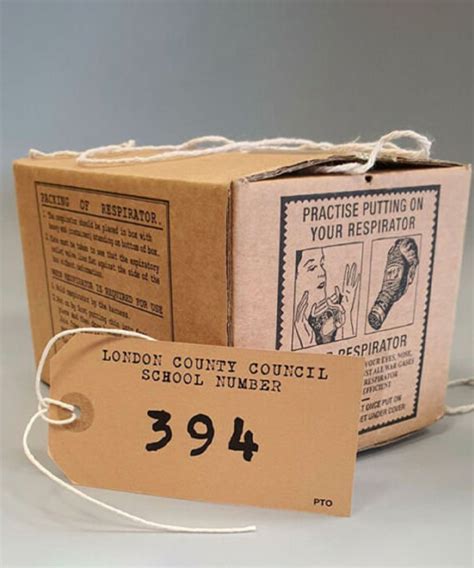 WW2 Replica Gas Mask Box And Luggage Label | Happy Hedgehog Foods ...