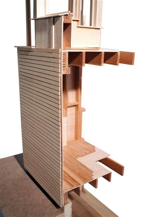 Section Model – Wood | Architecture design, Timber architecture, Wood architecture