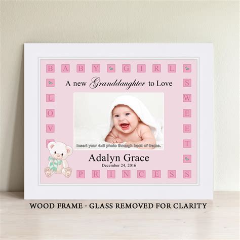 Personalized Baby Girl Picture Frame Baby Gift Personalized | Etsy