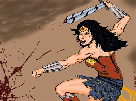 Wonder Woman Fighting by maxpa27 on DeviantArt