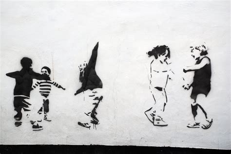 Children Playing Stencil Art | A photograph of a public wall… | Flickr