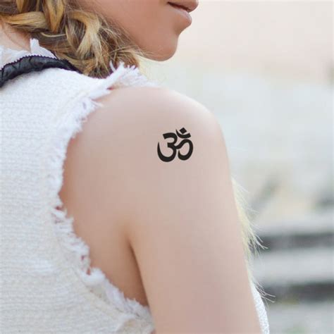 Om Symbol Tattoo set of 2 Om Temporary Tattoo / Religious Temporary Tattoo / Om Symbol Temporary ...