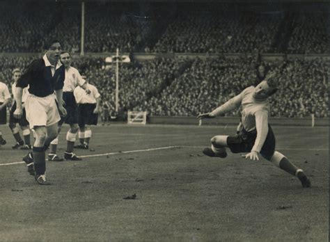 ENGLAND V SCOTLAND 1951 FOOTBALL PHOTOGRAPH - JOHNSTONE SCORING FOR ...