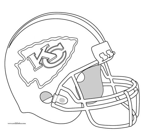 Kansas City Chiefs Helmet | Football coloring pages, Coloring pages ...