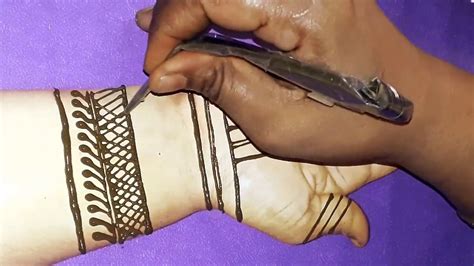 Mehndi design tricks with lines||latest Cone designs||Mehandi - YouTube