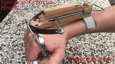 Making a 5 Shots Assassin's Creed Style Wrist Crossbow | Shooting | Crossbow, Crossbow parts ...