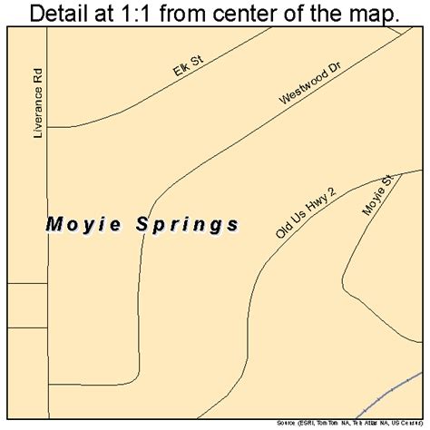 Moyie Springs Idaho Street Map 1655270