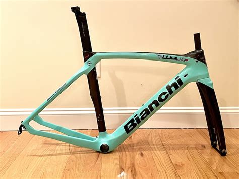 2020 Bianchi Oltre XR4 Celeste 53cm Rim Brake Frameset For Sale