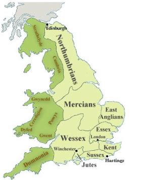 A evolução do mapa da Inglaterra