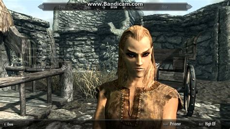 Skyrim Characters - Pretty Female High Elf Stats - YouTube