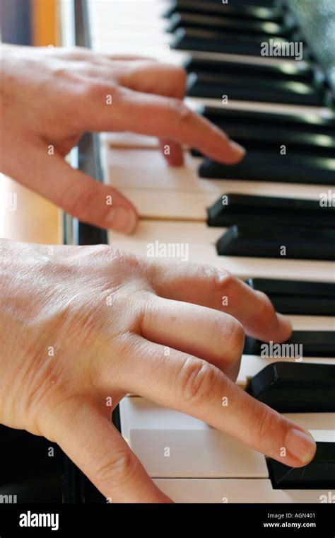 Piano keyboard close up Stock Photo - Alamy