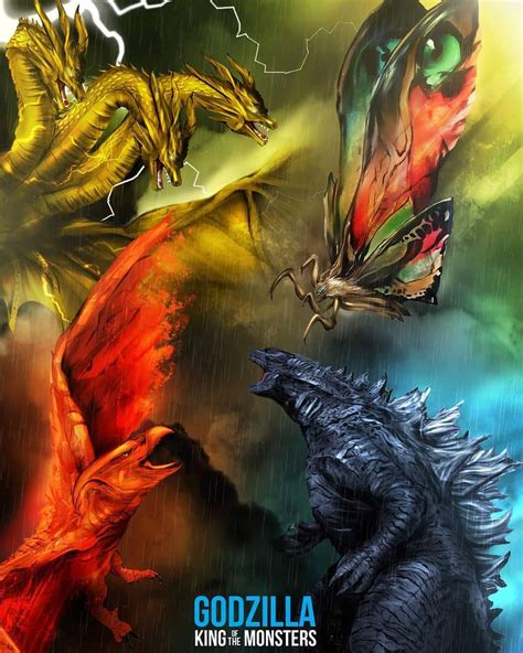 Godzilla, Mothra, Rodan, King Ghidorah. by MissSaber444 on DeviantArt