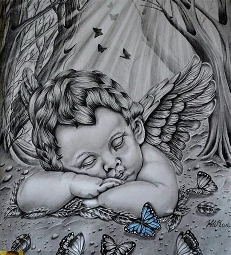 Baby Angel Drawing at PaintingValley.com | Explore collection of Baby Angel Drawing