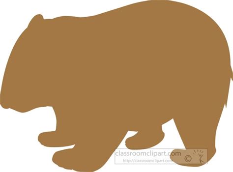 Silhouettes Clipart - marsupial-wombat-silhouette-cutout - Classroom ...