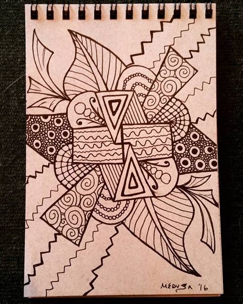 Pen Zentangles 4"x6" (2016)