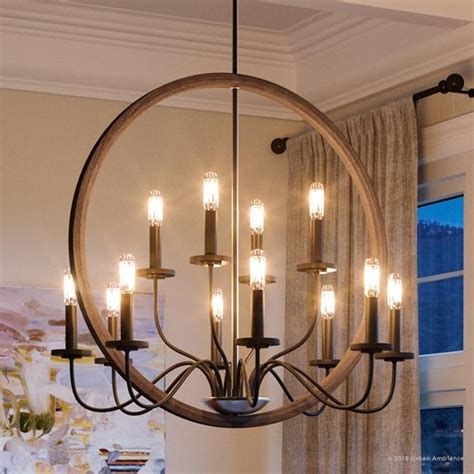 Modern Farmhouse Bronze Chandelier - UHP2370 Modern Farmhouse ...