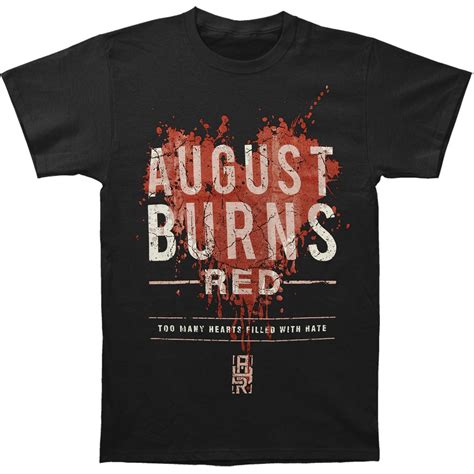 August Burns Red - August Burns Red Men's Hearts Filled Slim Fit T-shirt Medium Black - Walmart ...