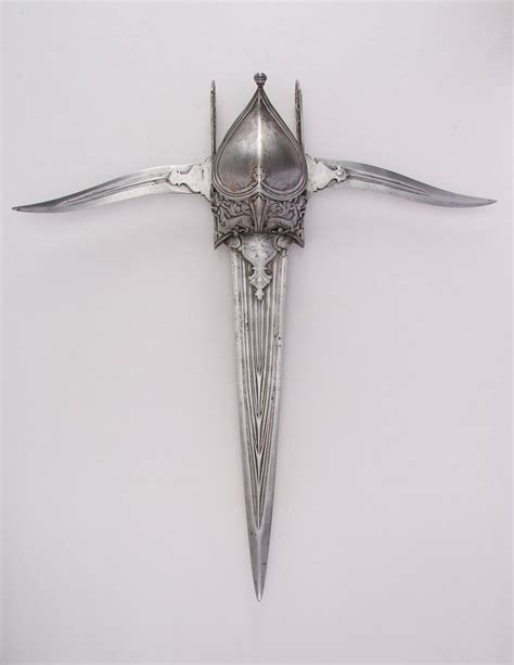 Dagger (Katar) with Two Side Blades (Bichuwa) | Indian | The Met