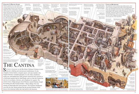 "The Cantina" from "Star Wars: Incredible Cross Sections", illustrated by Hans Jenssen & Richard ...