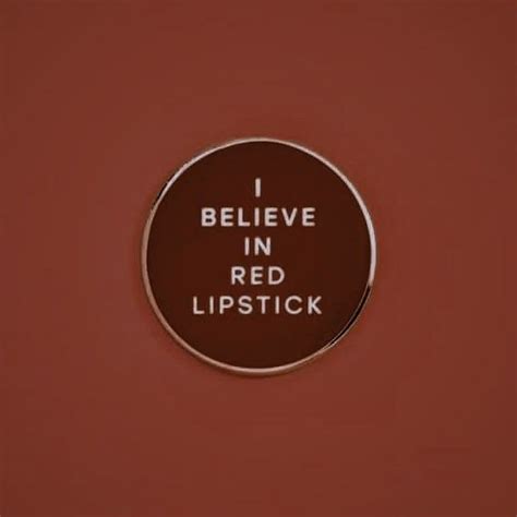 i believe in red lipstick sticker on the wall