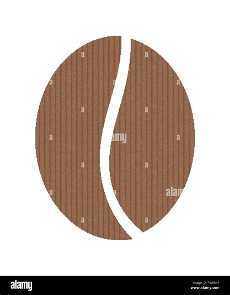 The logo of the coffee beans. Grunge cardboard texture. Vector illustration Stock Vector Image ...