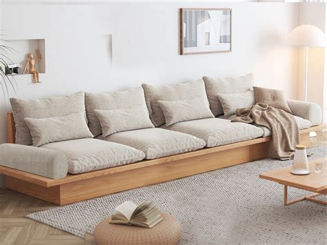 Anasia wooden storage sectional sofa-3.5M | Agape Furniture