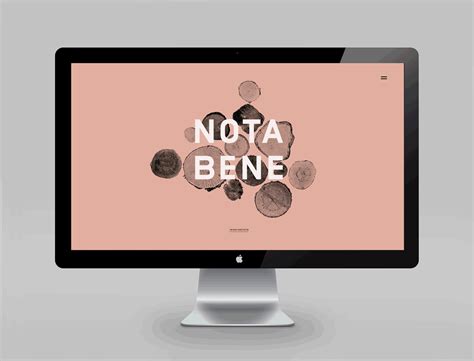 Brand identity and website for Toronto restaurant Nota Bene by graphic design studio Blok ...