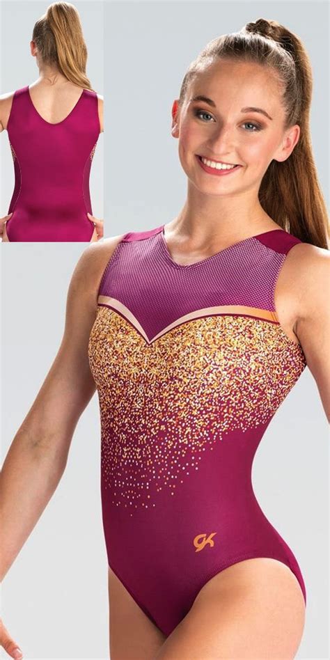 E4056 Gold Dust GK Gymnastics Workout Leotard Gym Leo for Girls