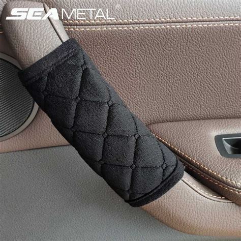 2021 Car Interior Door Handle Cover Soft Plush Armrest Handle Protector Internal Auto Door ...