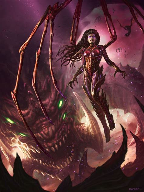 Kerrigan - The Queen of Blades, Rafael Teruel | Starcraft, Kerrigan starcraft, Starcraft zerg