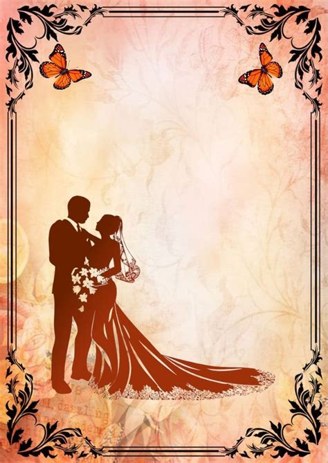 Blank Background Wedding Invitation Card Design Hd - Wedding Invitations Designs