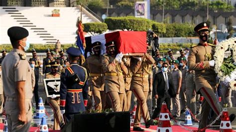 Former Egyptian First Lady Jehan Sadat laid to rest at military funeral