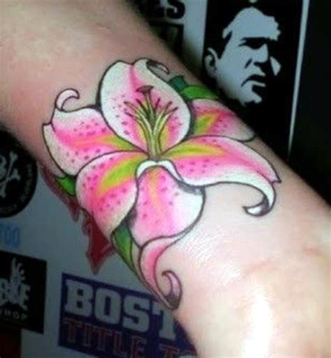 White & pink stargazer lily Tattoo Infinity Symbol Art, Stargazer Lily ...