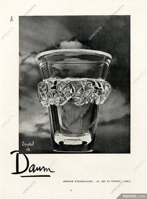 Daum (Crystal) 1951 — Decorative arts — Advertisement