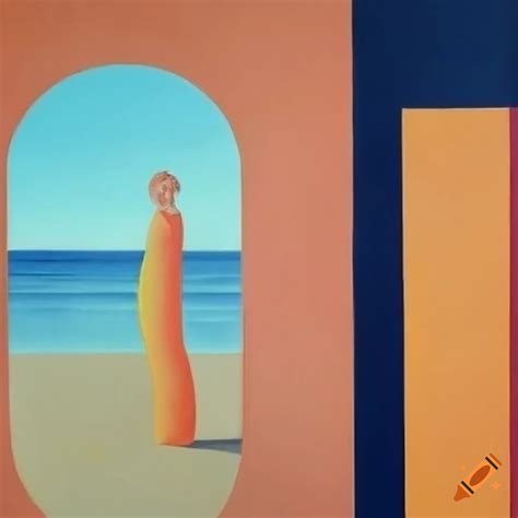 Bright-colored artwork depicting a portal to a seaside dimension
