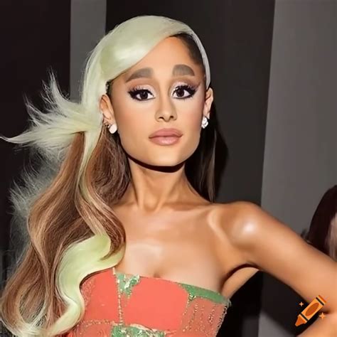 Ariana grande in applejack costume and wig on Craiyon