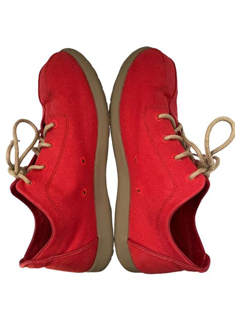 Crocs Canvas Shoes Men's Sz 8 Venture Red Lace Up Oxfords | eBay