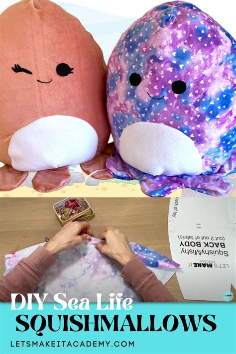 In this sew-along tutorial I show you how to make huge custom DIY Sea Life Squishmallows. My ...