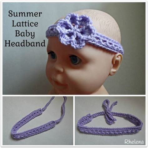 Summer Lattice Baby Headband ~ FREE Crochet Pattern