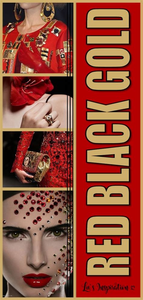 Shades of gold image by Color Palette Thyme on red~black~gold | Black and red, Burgundy red