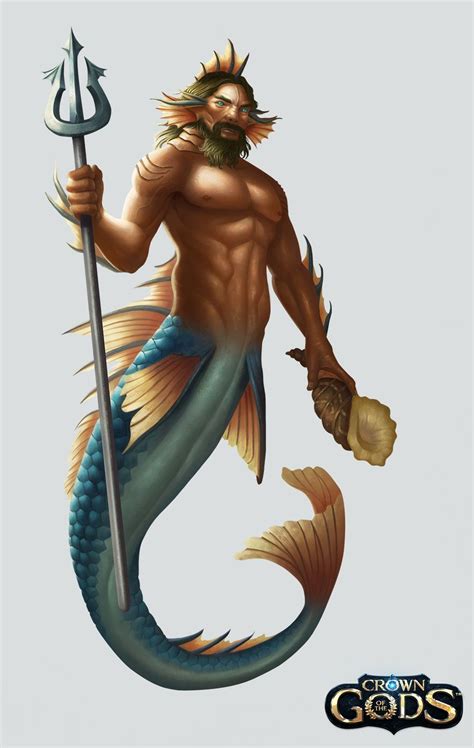 Triton by Montjart | Male mermaid, Mermaid art, Mermaid artwork