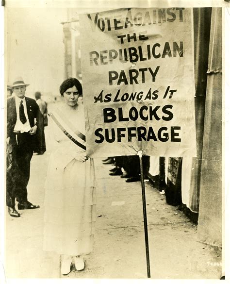 Alice Paul with Suffrage Banner, 1920 | Smithsonian Institution