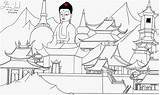 Monastery Coloring Pages sketch template